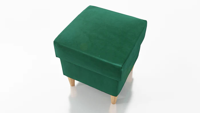 STOOL OSLO WITH STORAGE 40X40CM WOODEN LEGS EASY CLEAN FABRIC KRONOS 19Pouf dimensions: width 40 cm height 43 cm depth 40 cm height of the legs 13 cmPouf opened with a container.Anna Furniture