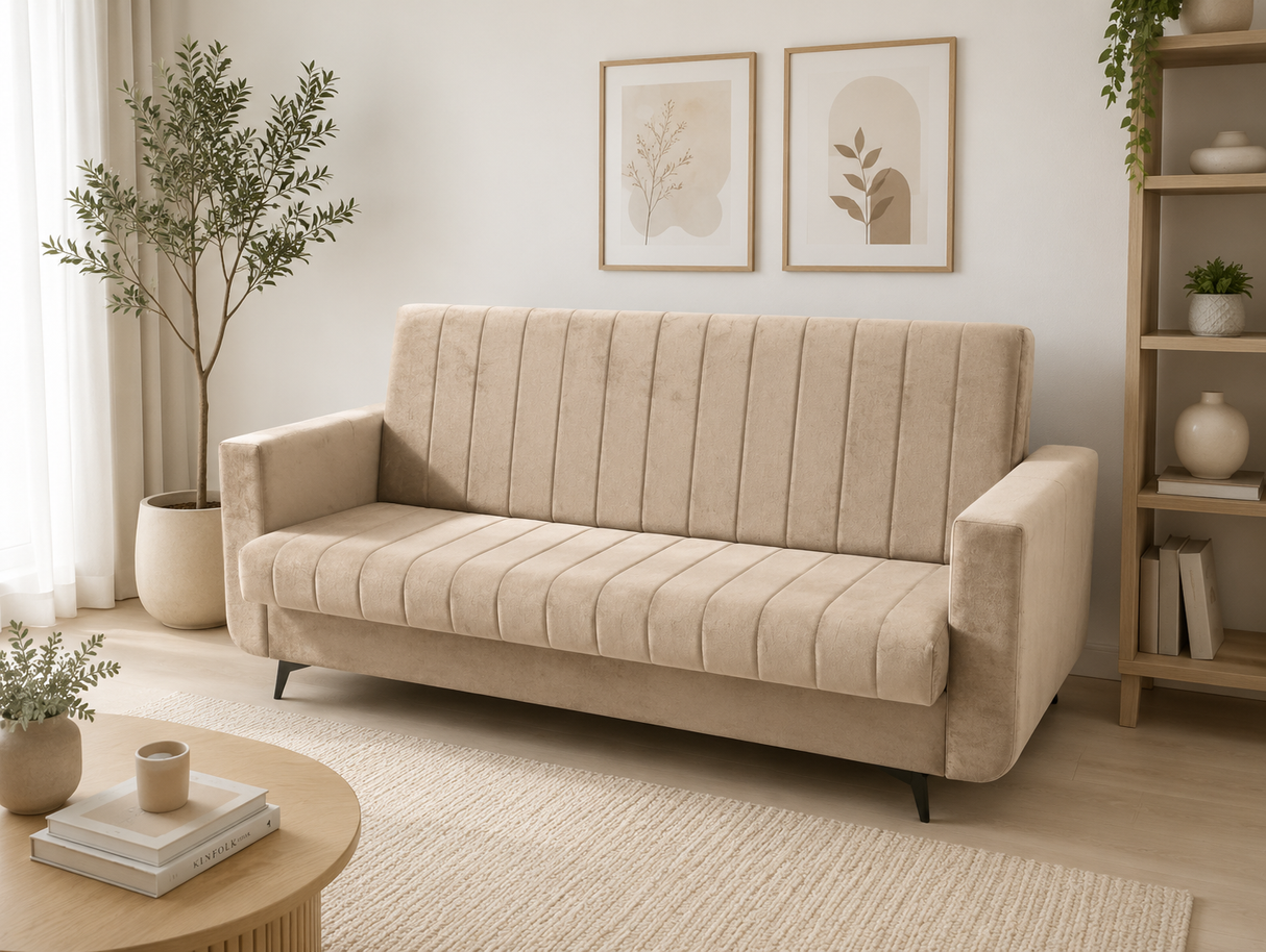 SOFA BED LINEA 218CM / SPRINGS + FOAM