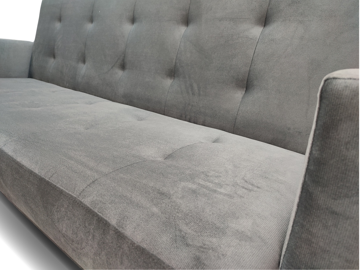 SOFA BED NEO 218cm / SPRINGS + FOAM CHOICE OF COLOR EASY CLEAN FABRICThe NEO sofa is made of high-quality VELVET fabric with a stain-resistant coating.comfortable and solidSpecification:free-standing sofawooden legs (color to choose)stitched seat and back