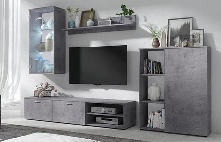TV WALL UNIT DAMIAN GREYTV wall unit DAMIAN is perfect for modern interior of your living room.16 colors remote control led lights +£20UncategorizedAnna Furniture
