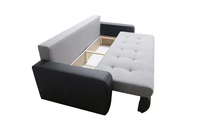 SOFA BED DAVY 228CM INARI 96 / MADRYT 9100 / BONELL SPRINGS + FOAMMORE AVAILABLE COLOR CLICK HEREMADE IN FABRIC INARI CLICK HERE + MADRID FAUX LEATHER CLICK HERE Dimensions:- 143/190 sleeping area- width 228- depth 93- height to the seat 42* dimensions ar