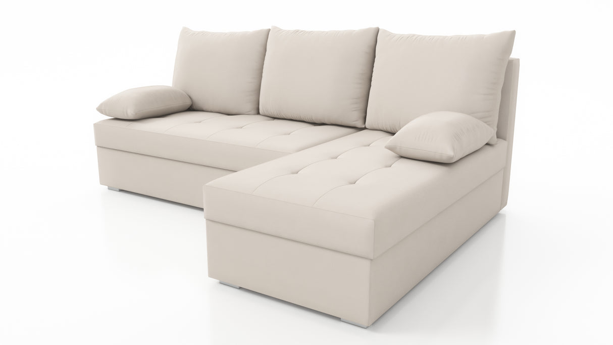 CORNER SOFA BED LOTUS S 200CM 2X STORAGE SPACE - Anna Furniture