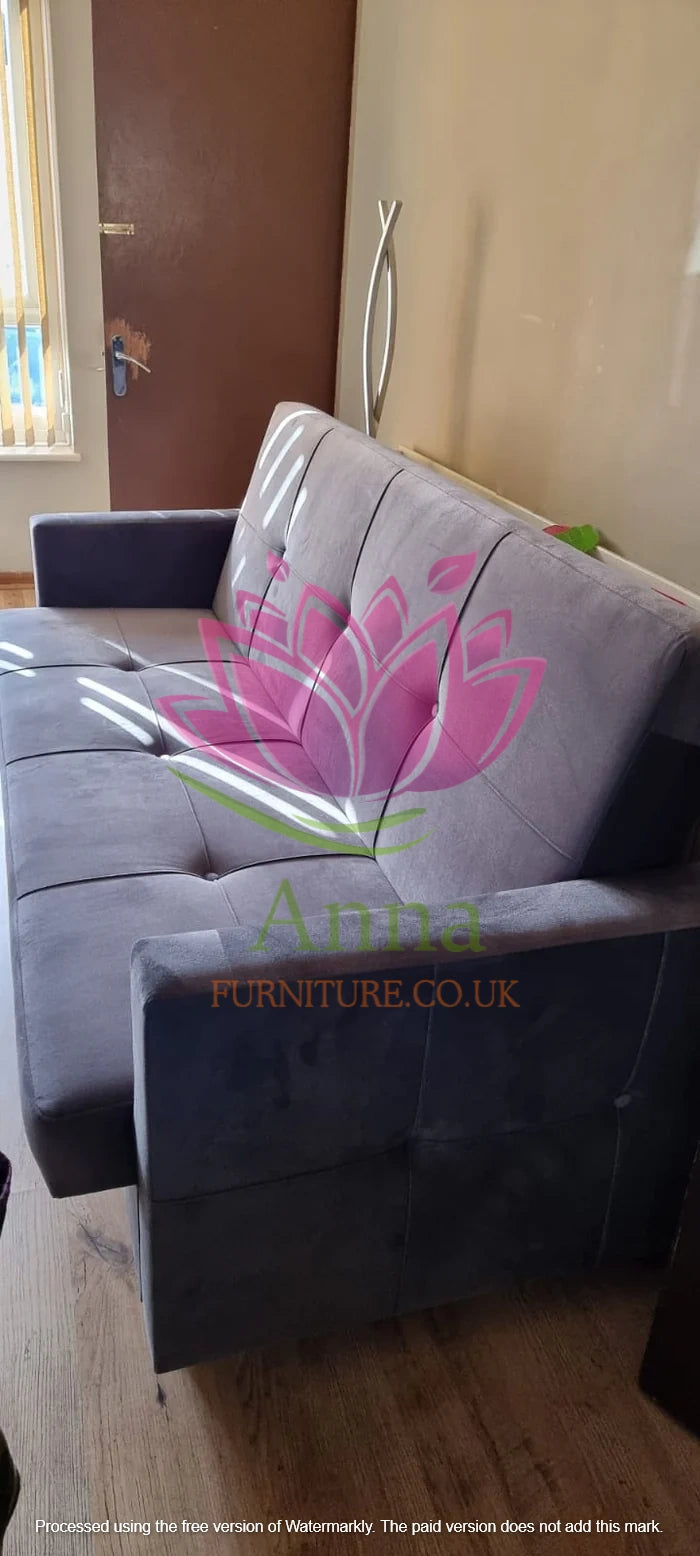 SOFA BED COSMO 210cm / SPRINGS + FOAM CHOICE OF COLOR EASY CLEAN FABRIC