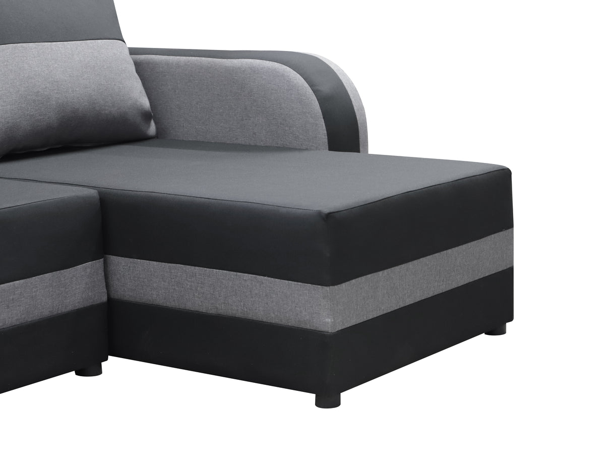 CORNER SOFA BED FLORIDA 238CM universal RIGHT/LEFT CORNER / FOAMTHIS MODEL IN UNIVERSAL WHICH MEANS YOU CAN CHOOSE CORNER SIDE DURING ASSEMBLY3x PILLOWS INCLUDED1X STORAGE SPACESLEEPING FUNCTIONSAWANA FABRICDIMENTIONSWidth: 238 cmDepth: 138cmSleeping area