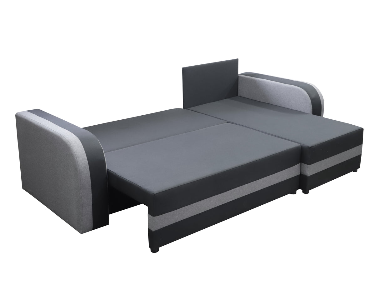 CORNER SOFA BED FLORIDA 238CM universal RIGHT/LEFT CORNER / FOAMTHIS MODEL IN UNIVERSAL WHICH MEANS YOU CAN CHOOSE CORNER SIDE DURING ASSEMBLY3x PILLOWS INCLUDED1X STORAGE SPACESLEEPING FUNCTIONSAWANA FABRICDIMENTIONSWidth: 238 cmDepth: 138cmSleeping area