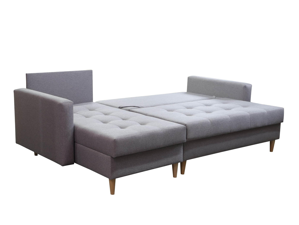 CORNER SOFA BED BRIAN 222CM + STORAGE PUFF / OTTOMAN MALMO 72 UNIVERSAL RIGHT/LEFT CORNER / BONELL SPINGS + FOAMTHIS MODEL IS UNIVERSAL WHICH MEANS YOU CAN CHOOSE CORNER SIDE DURING ASSEMBLYMADE IN MALMO FABRIC CLICK HERE3x PILLOWS INCLUDED2X STORAGE SPAC