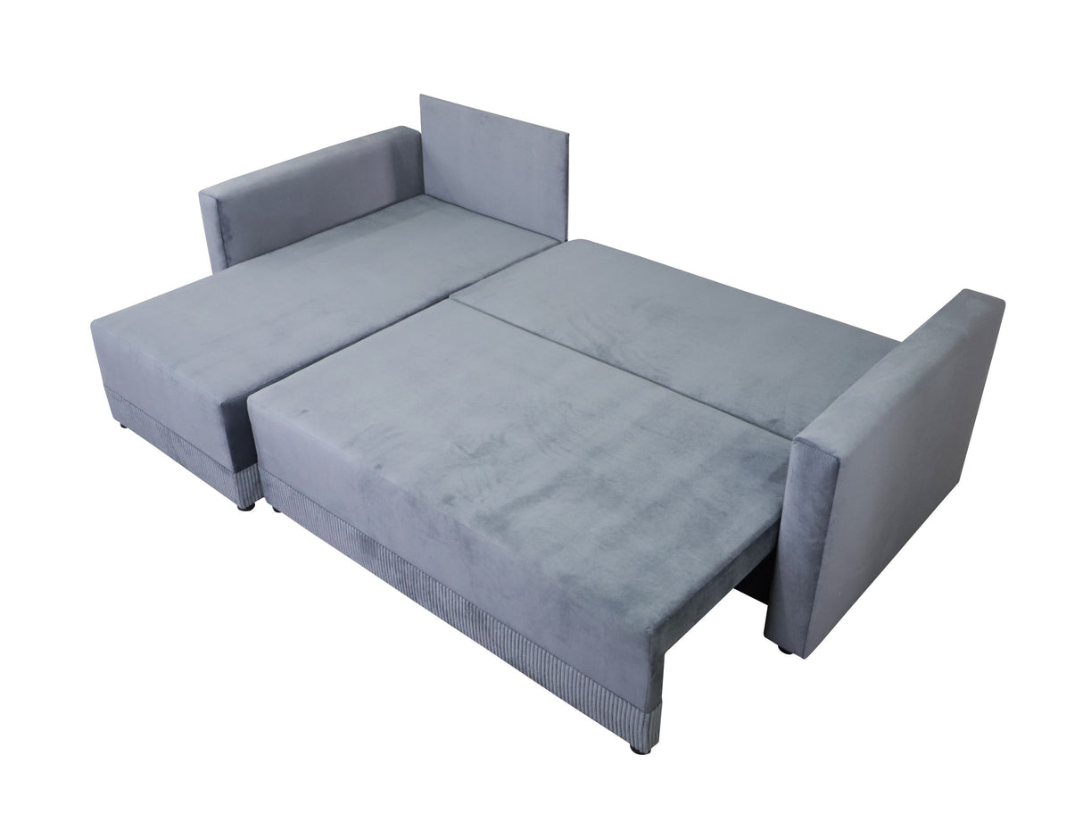CORNER SOFA BED TEXAS 222CM UNIVERSAL RIGHT/LEFT CORNER CHOICE OF 15 COLORS / FOAMTHIS MODEL IS UNIVERSAL WHICH MEANS YOU CAN CHOOSE CORNER SIDE DURING ASSEMBLY CORNER SOFA BED TEXASFOAM T301X STORAGE SPACE3X PILLOWS MADE OF FOAMEASY CLEAN SOFT TOUCH FABR