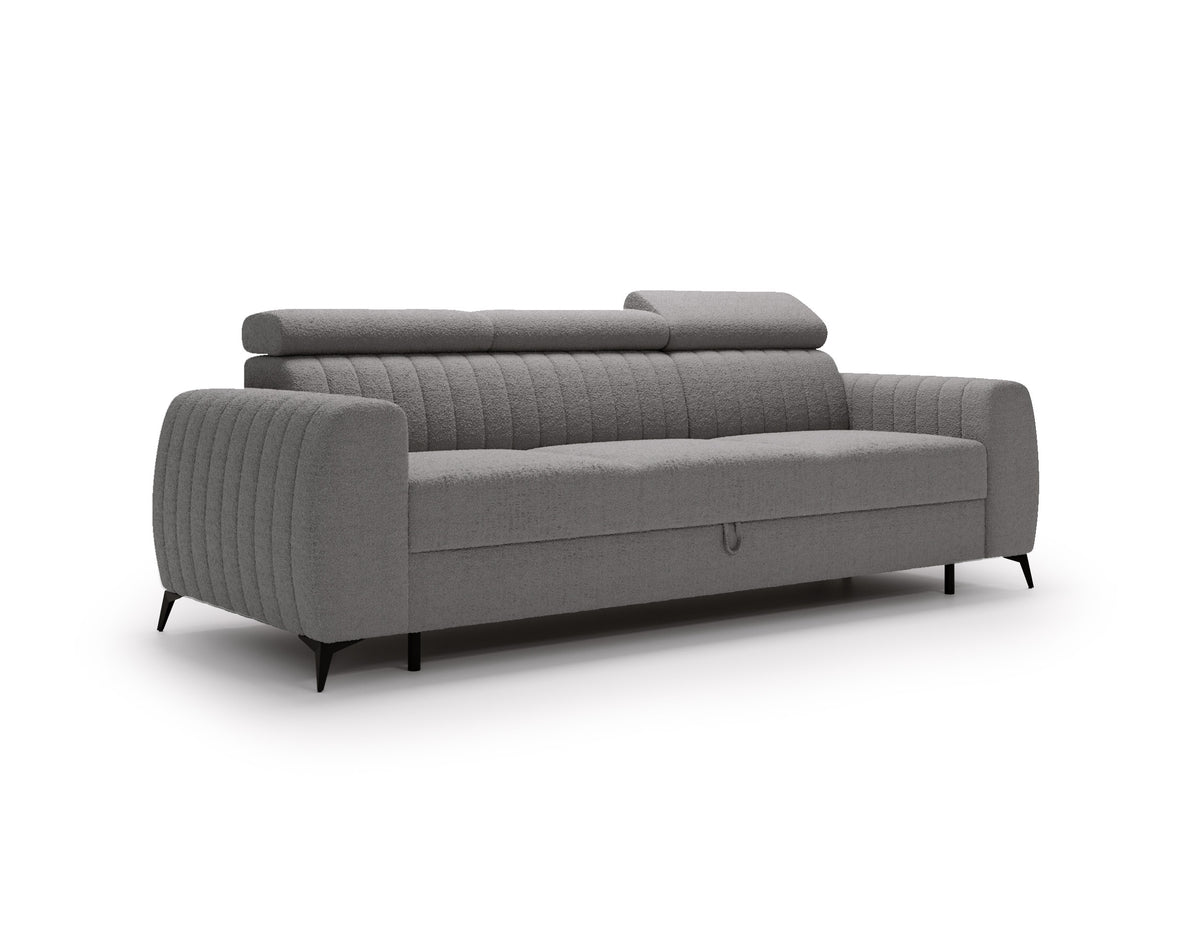 NEW!! SOFA BED AURA 258 CM FOAM + WAVY SPINGS CHOICE OF COLORS