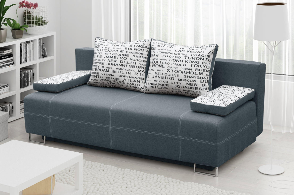SOFA BED RIVIA 195CM CHOICE OF COLOR / BONELL SPRINGS + FOAM