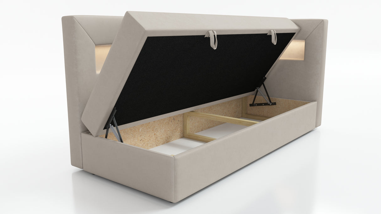 SINGLE BED ADA 90X200CM WITH LED LIGHT