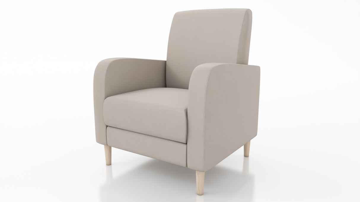 ARMCHAIR CARLO 74x90cm CHOICE OF MANY COLORSARMCHAIR CARLO is a beautiful free-standing chair made from strong, durable materials like pine wood, chipboard, fibreboard, and beech legs. The seat is carefully crafted with a corrugated spring and high-qualit
