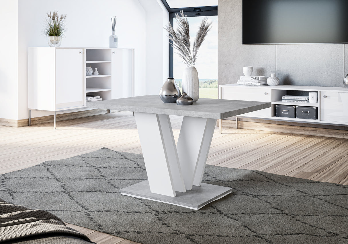 COFFEE TABLE MASIV MINI WHITE / STONE GREYCoffee Table Masiv Mini White Stone Grey The COFFEE TABLE MASIV MINI WHITE STONE GREY adds a modern and unique touch to any room. Its unconventional design creates a fresh and open atmosphere in your home. Ideal f