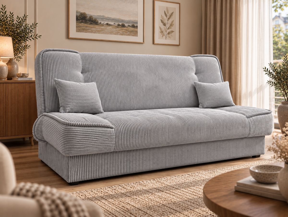 SOFA BED WOLY 198CM / SPRINGS + FOAM - Anna Furniture