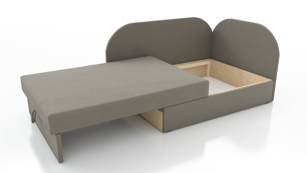 UNIVERSAL CORNER SOFA BED KUBUS CUBE GREEN FOOTBALL Children roomTHIS MODEL IS UNIVERSAL WHICH MEANS YOU CAN CHOOSE CORNER SIDE DURING ASSEMBLYCHILDREN CORNER SOFA BEDSOFKA NAROZNIK TAPCZANIK DZIECIECY - depth 77 cm- width 106 cm- height with bacon 50 cm-