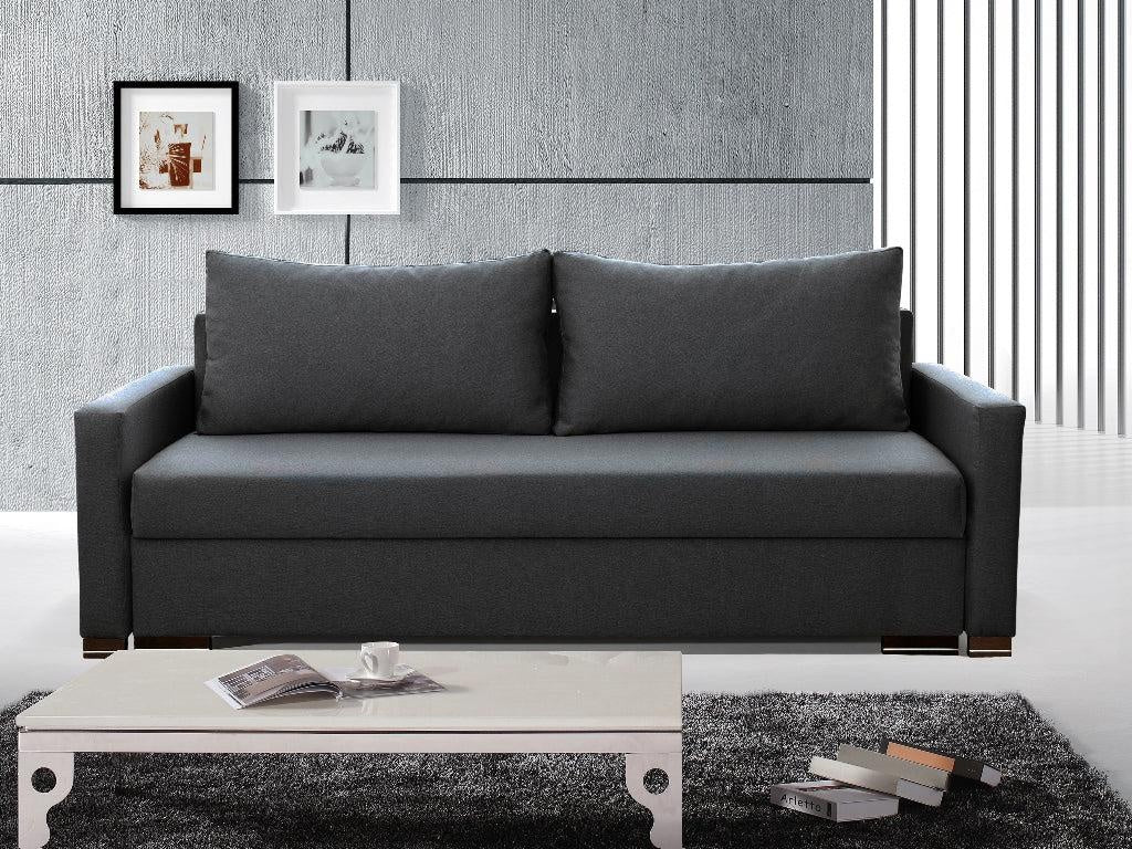 SOFA BED AMY 226cm CHOICE OF 9 COLORS / BONELL SPRINGS + FOAM