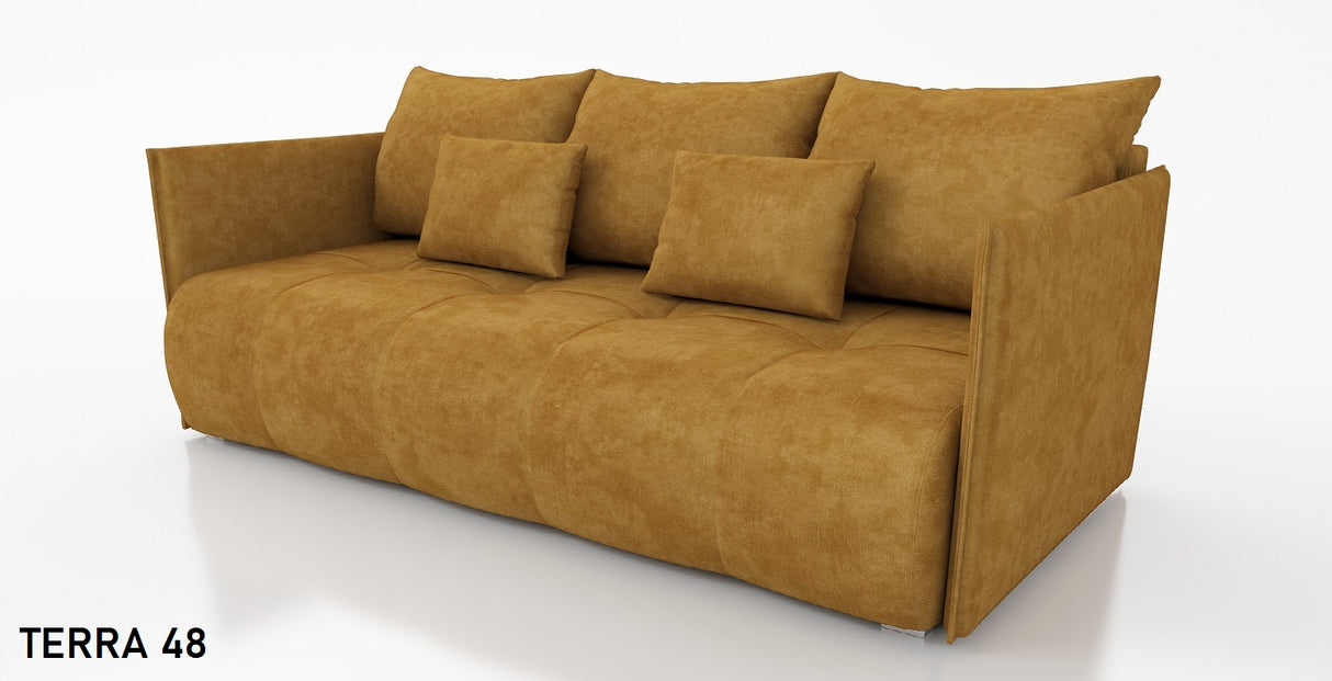 NEW! SOFA BED NESS 199CM SPINGS + FOAM / CHOICE OF COLOR - Anna Furniture