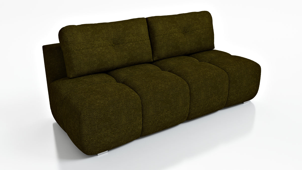 NEW!! SOFA BED MOKKA 205 CM FOAM + WAVY SPINGS CHOICE OF COLORS