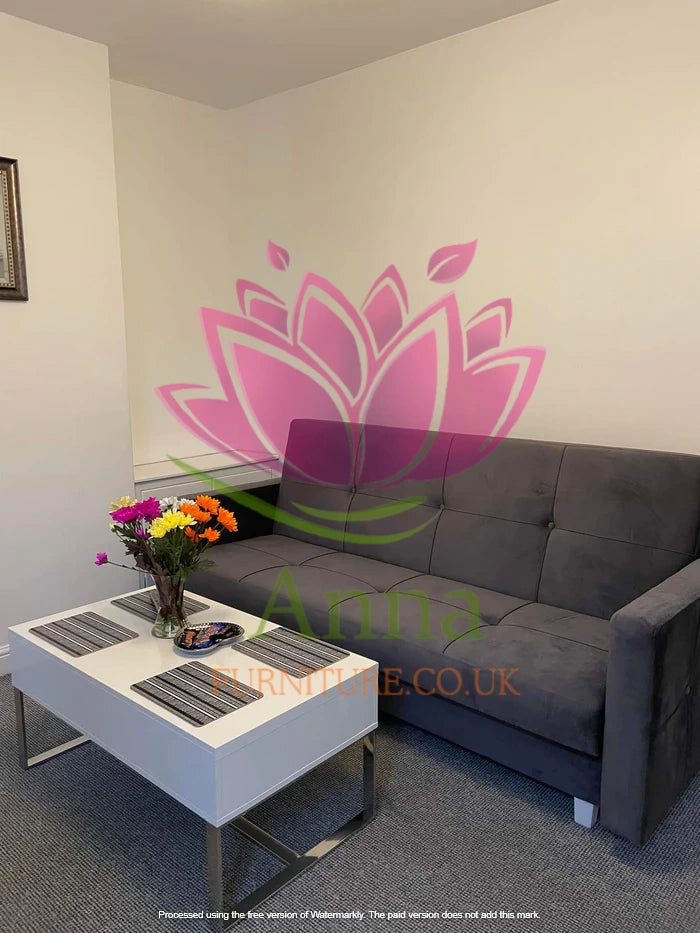 SOFA BED COSMO 210cm / SPRINGS + FOAM CHOICE OF COLOR EASY CLEAN FABRIC