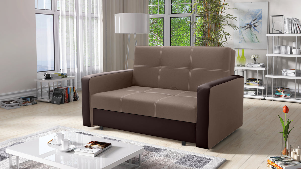 TWO SEATER SOFA BED BELLA II 137CM / SPRINGS + FOAM