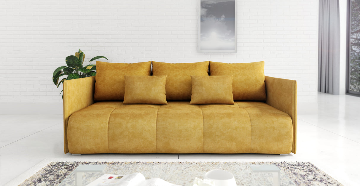 NEW! SOFA BED NESS 199CM SPINGS + FOAM / CHOICE OF COLOR