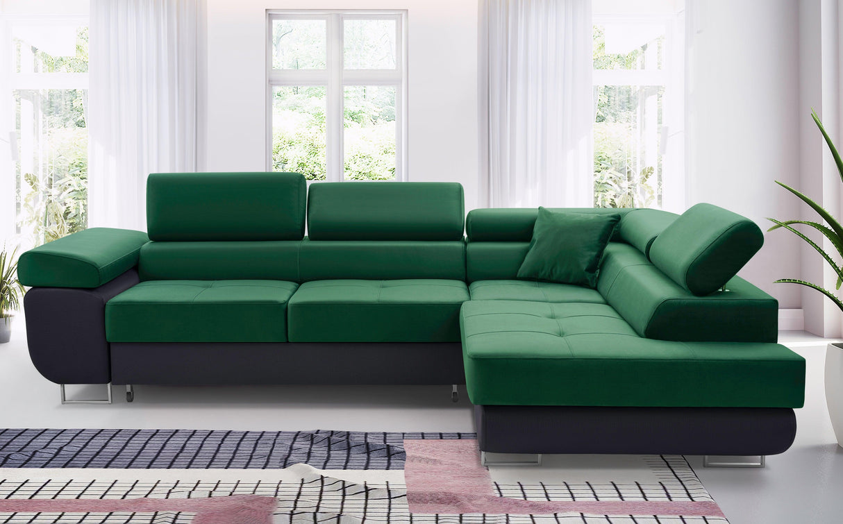 ASH II 273CM MONOLITH 37-79 WATER RESISTANT / SPRINGS + FOAMWavy springs + foam Large sleeping areaMADE IN WATER RESISTANT MONOLITH FABRICCLICK HERE TO VIEW ALL COLORS Dimensions W: 273cm D:203cm H: 90cm Sleeping area: 195x123cmAnna Furniture