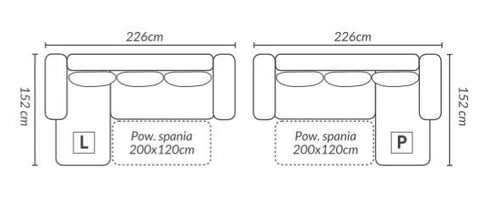 CORNER SOFA BED PRADO LAWA 5/11 226CM / SPRINGS + FOAMSEAT AND CUSHION MADE IN LAWA FABRIC CLICK HERE BOTTOM AND SIDES MADE ON FAUX LEATHER SOFT CLICK HERECORNER SOFA BED PRADADIMENSTIONS:WIDTH: 226cmDEPTH: 152CMHEIGHT: 85CMPACKED WEIGHT/DIMENTIONS 1/3 23