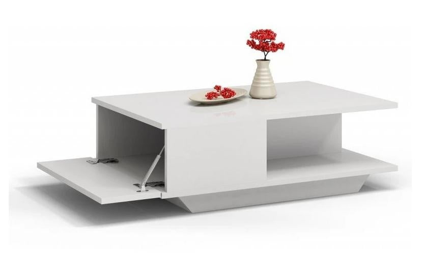 COFFEE TABLE DENVER BLACK GLOSS TOP & FRONT DRAW / OAK ARTISANAn ideal proposition for people who appreciate having beautiful furniture in their apartment. A modern piece of furniture in the color of artisan oak, will meet the expectations of all who valu