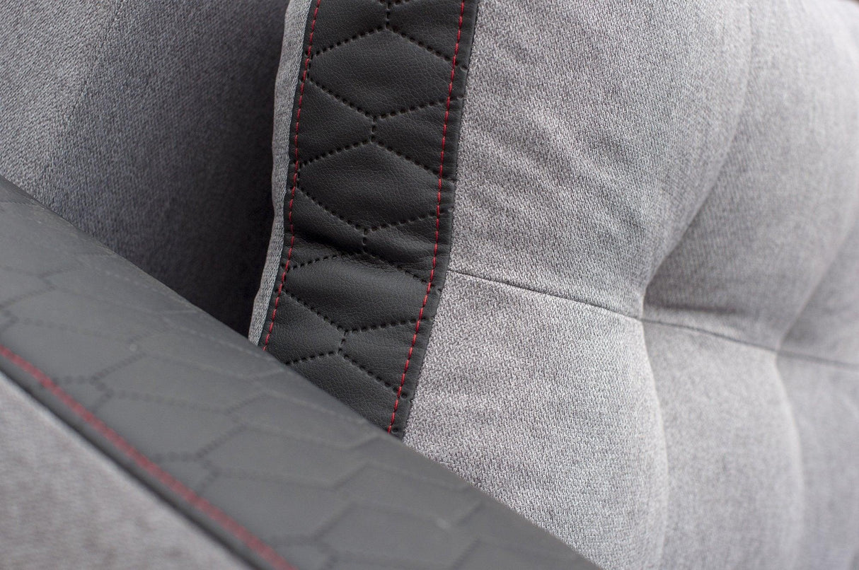 CORNER SOFA BED SAM GREY /BLACK 236CM 2X STORAGE SPACE universal RIGHT/LEFT CORNER / BONELL SPRINGS + FOAMTHIS MODEL IS UNIVERSAL WHICH MEANS YOU CAN CHOOSE CORNER SIDE DURING ASSEMBLY3x PILLOWS INCLUDED2X STORAGE SPACE BONELL SPRINGS + FOAM - length: 236