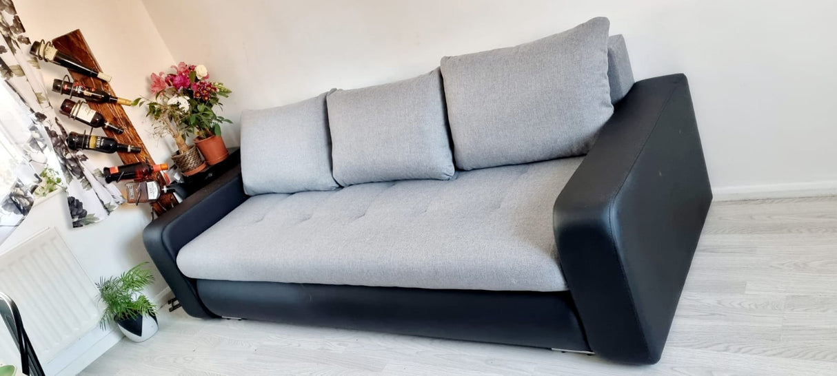 SOFA BED DAVY 228CM / BONELL SPRINGS + FOAM CHOICE OF COLORMADE IN FABRIC INARI CLICK HERE + MADRID FAUX LEATHER CLICK HERE Dimensions:- 143/190 sleeping area- width 228- depth 93- height to the seat 42* dimensions are given with a tolerance of +/- 3 cmSp