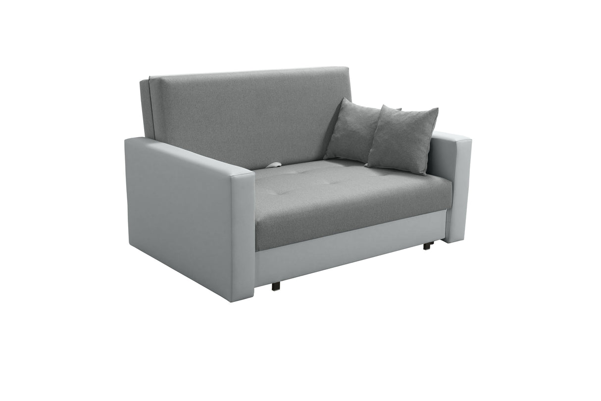 2 SEATER SOFA BED SMART II 137CM CHOICE OF COLORS / SPRINGS + FOAMDimensions :- width 137 cm- height 85 cm- depth 95 cm- area sleeping 113/195 cm(no possibility to change dimensions) +/- 3The sofa is made on a wooden skeleton, the seat uses corrugated spr