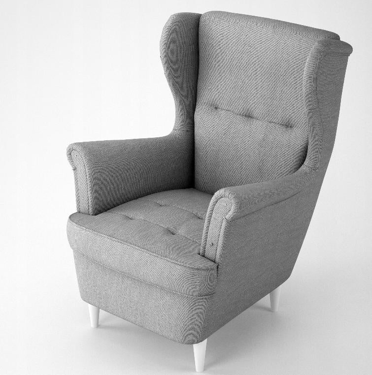 GREY ARMCHAIR TOMDimensions: - width: 81cm - height: 102cm - depth: 94cm - seat depth: 60 cm - seat width: 56 cm - seat height: 41 cm - backrest height: 70cm The TOM armchair, thanks to its high backrest, wave spring and first-class HR foam, ensures high