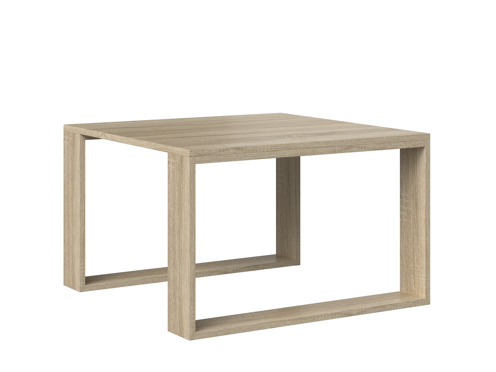 COFFEE TABLE LIVING ROOM LOFT MODERN MINI SONOMA 67x67cmfunctionality easy assembly assembly instructions in the packagePerfect for the living room.its made of a double-laminated board with increased hardness, which makes the surface of the furniture more