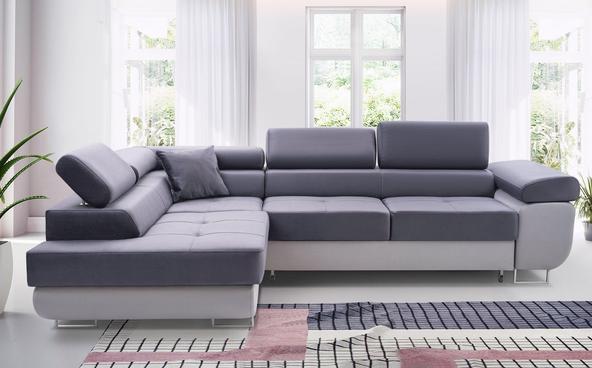 ASH II 273CM MONOLITH 97 / white WATER RESISTANT / SPRINGS + FOAMmonolith 97/white faux leatherWavy springs + foam Large sleeping areaMADE IN WATER RESISTANT MONOLITH FABRICCLICK HERE TO VIEW ALL COLORS Dimensions W: 273cm D:203cm H: 90cm Sleeping area: 1