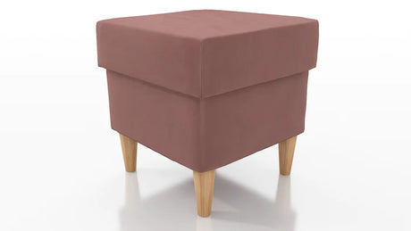 STOOL OSLO WITH STORAGE 40X40CM WOODEN LEGS EASY CLEAN FABRIC KRONOS 29Pouf dimensions: width 40 cm height 43 cm depth 40 cm height of the legs 13 cmPouf opened with a container.Anna Furniture