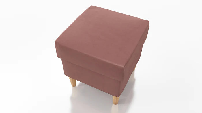 STOOL OSLO WITH STORAGE 40X40CM WOODEN LEGS EASY CLEAN FABRIC KRONOS 29Pouf dimensions: width 40 cm height 43 cm depth 40 cm height of the legs 13 cmPouf opened with a container.Anna Furniture