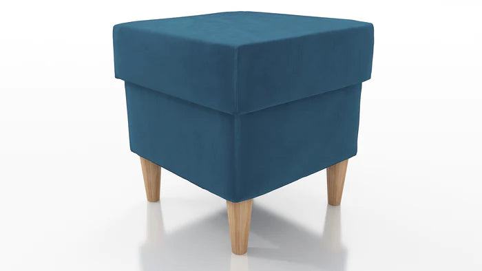 STOOL OSLO WITH STORAGE 40X40CM WOODEN LEGS EASY CLEAN FABRIC KRONOS 05Pouf dimensions: width 40 cm height 43 cm depth 40 cm height of the legs 13 cmPouf opened with a container.Anna Furniture
