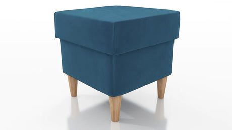 STOOL OSLO WITH STORAGE 40X40CM WOODEN LEGS EASY CLEAN FABRIC KRONOS 05Pouf dimensions: width 40 cm height 43 cm depth 40 cm height of the legs 13 cmPouf opened with a container.Anna Furniture