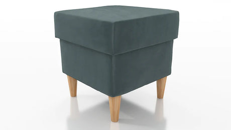 STOOL OSLO WITH STORAGE 40X40CM WOODEN LEGS EASY CLEAN FABRIC KRONOS 22Pouf dimensions: width 40 cm height 43 cm depth 40 cm height of the legs 13 cmPouf opened with a container.Anna Furniture