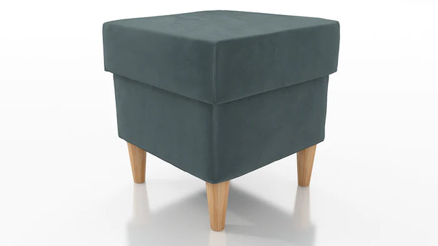STOOL OSLO WITH STORAGE 40X40CM WOODEN LEGS EASY CLEAN FABRIC KRONOS 22Pouf dimensions: width 40 cm height 43 cm depth 40 cm height of the legs 13 cmPouf opened with a container.Anna Furniture