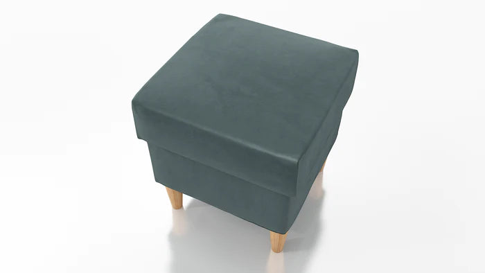 STOOL OSLO WITH STORAGE 40X40CM WOODEN LEGS EASY CLEAN FABRIC KRONOS 22Pouf dimensions: width 40 cm height 43 cm depth 40 cm height of the legs 13 cmPouf opened with a container.Anna Furniture