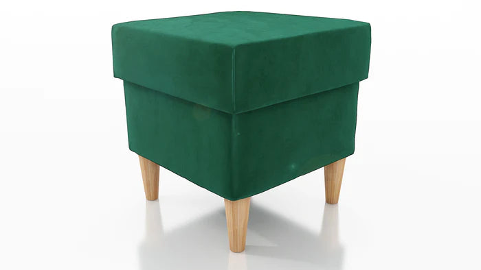 STOOL OSLO WITH STORAGE 40X40CM WOODEN LEGS EASY CLEAN FABRIC KRONOS 19Pouf dimensions: width 40 cm height 43 cm depth 40 cm height of the legs 13 cmPouf opened with a container.Anna Furniture