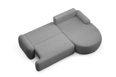CORNER SOFA BED LUNA 264CM  / FOAM STAIN PROOF FABRIC