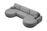 CORNER SOFA BED LUNA U 380cm universal RIGHT/LEFT CORNER / FOAM STAIN PROOF FABRIC