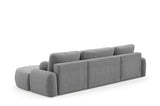 CORNER SOFA BED LUNA U 380cm universal RIGHT/LEFT CORNER / FOAM STAIN PROOF FABRIC