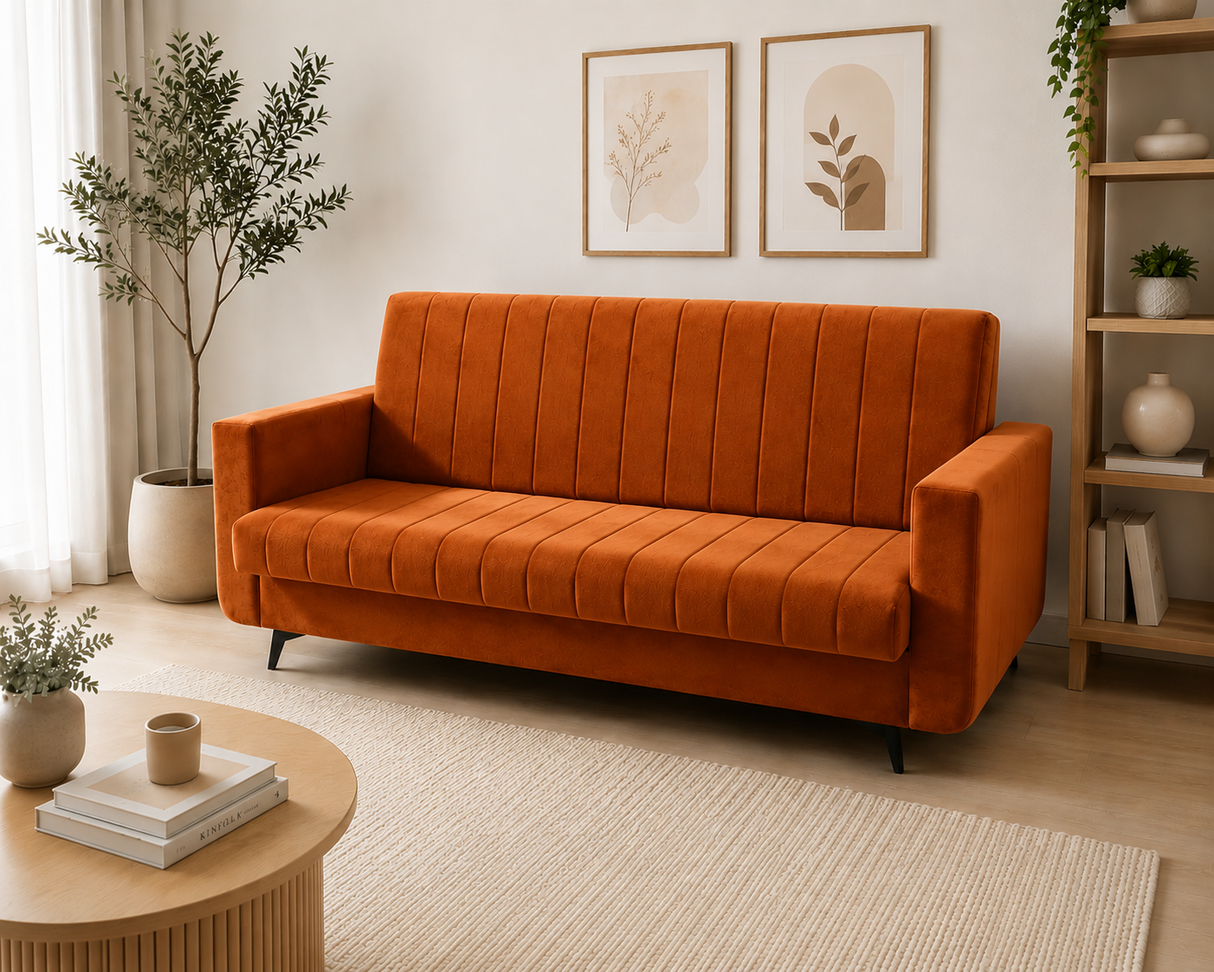 SOFA BED LINEA 218CM / SPRINGS + FOAM