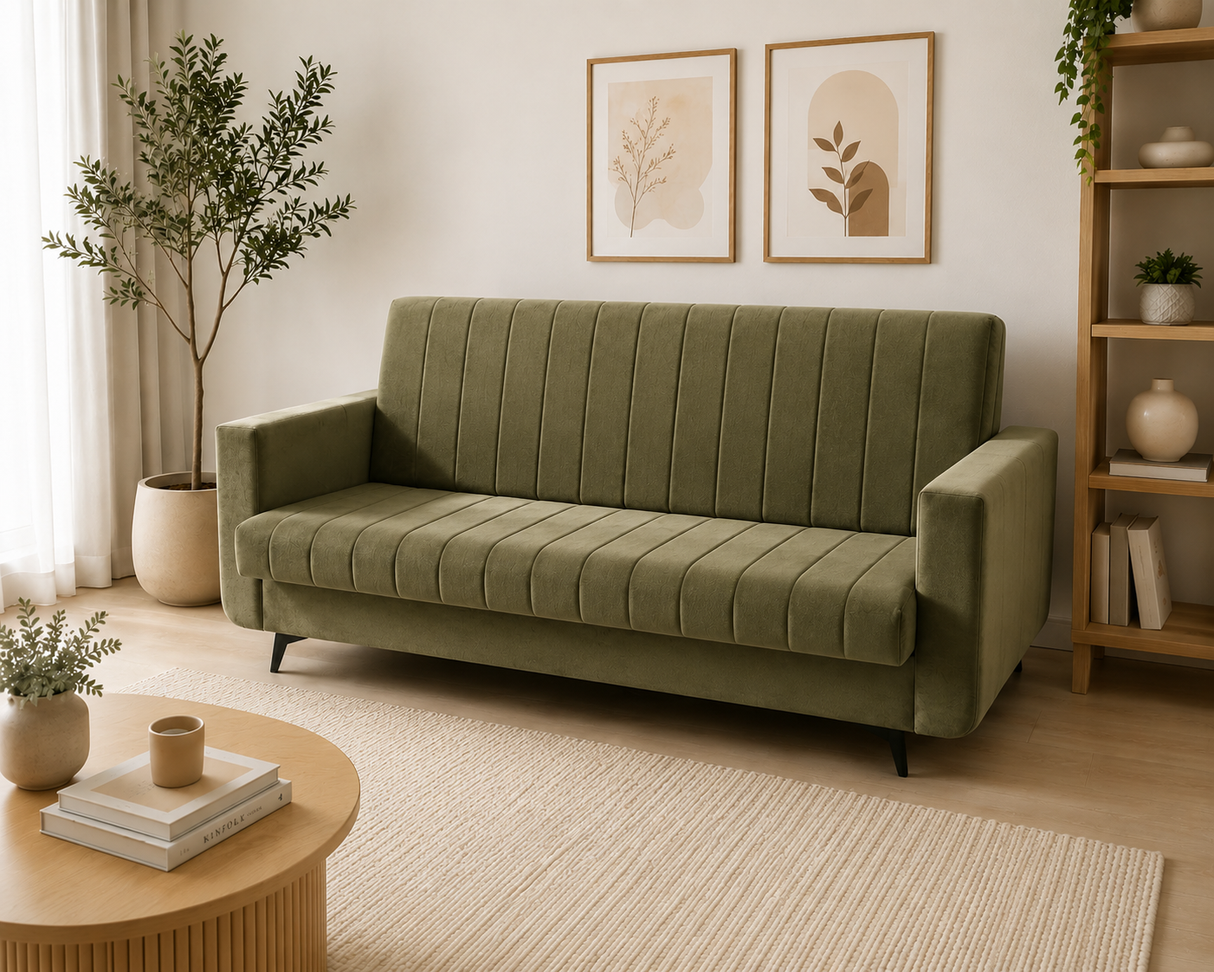 SOFA BED LINEA 218CM / SPRINGS + FOAM