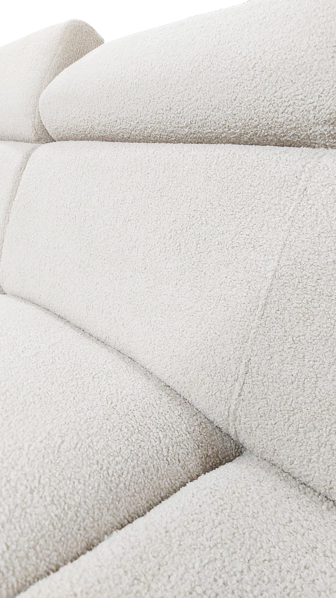 UNIVERSAL CORNER SOFA BED LAMBI 249CM BOUCLE FABRIC ADJUSTABLE HEADREST *CHOICE OF COLORS* / SPRINGS + FOAMADJUSTABLE HEADRESTSBOUCLE FABRIC1X STORAGE SPACEMADE IN LAMBI FABRIC CLICK HERE THIS MODEL IS UNIVERSAL WHICH MEANS YOUR CAN CHOOSE CORNER SIDE DUR