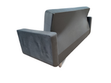 SOFA BED NEO 218cm / SPRINGS + FOAM CHOICE OF COLOR EASY CLEAN FABRICThe NEO sofa is made of high-quality VELVET fabric with a stain-resistant coating.comfortable and solidSpecification:free-standing sofawooden legs (color to choose)stitched seat and back