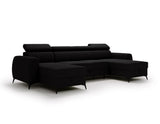 CORNER SOFA BED AURA U SHAPE 332CM / SPRINGS + FOAM CHOICE OF COLOR
