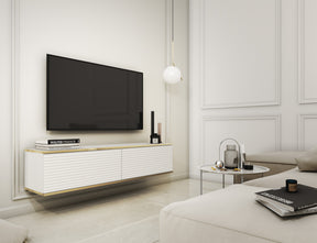 TV Stand ORO 135 SLATS whiteTV Stand ORO 135Depth: 32cmWidth: 135cmHeight: 30cmA modern tv table is a practical and elegant piece of furniture, a perfect for people who looking for functional furniture for a modern interior.The simple design guarantees ea